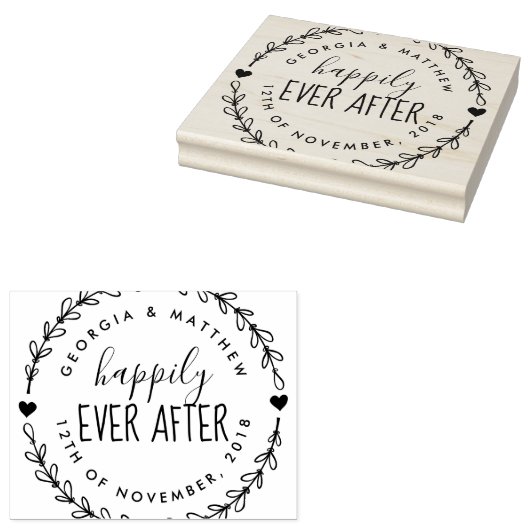 差出人住所結婚した後ずっと幸せにカップル ラバースタンプ (押印)