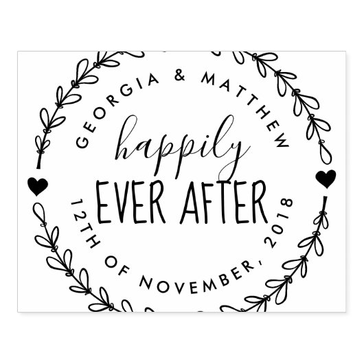 差出人住所結婚した後ずっと幸せにカップル ラバースタンプ (インプリント)