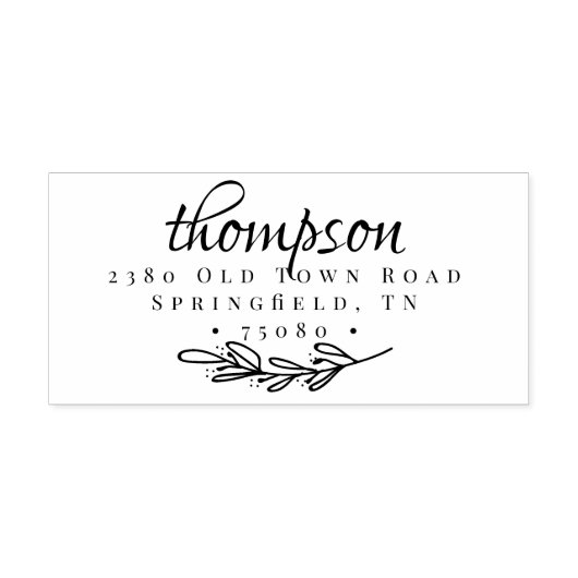 差出人住所自己インキングスタンプツリースプリグ セルフインキングスタンプ (デザイン)