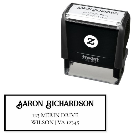 差出人住所自己スタンプ セルフインキングスタンプ (インサイチュ)