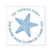 差出人住所航海のシンプル海 セルフインキングスタンプ (デザイン)