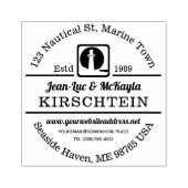 差出人住所航海のライトハウスシーサイドオセアニック ラバースタンプ (インプリント)