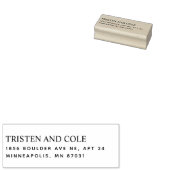 差出人住所離れアラインウッドアート山スタンプ ラバースタンプ (押印)