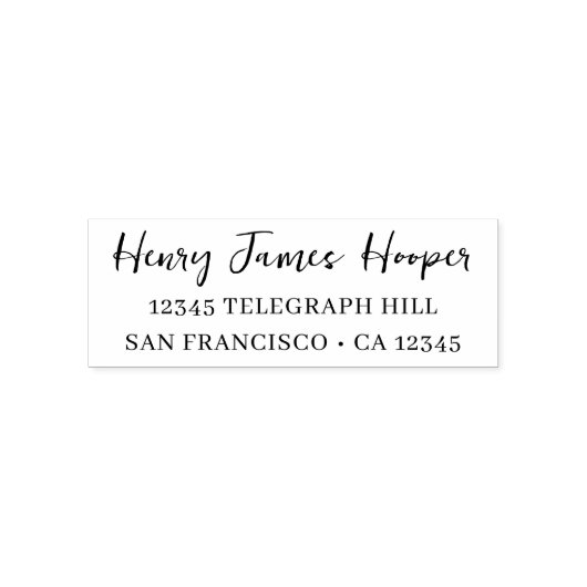 差出人住所非公式スクリプトの手書き名 セルフインキングスタンプ (デザイン)