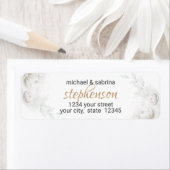 差出人住所 | アラバエレガントスター牡丹 ラベル (インサイチュ)