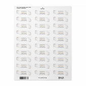 差出人住所 | アラバエレガントスター牡丹 ラベル (フルシート)