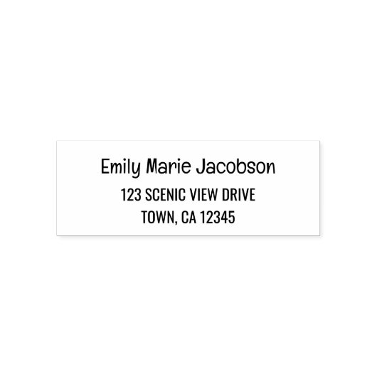 差出人住所 | エレガントモダンプリント セルフインキングスタンプ (デザイン)