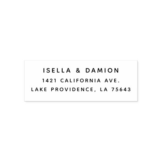 差出人住所 セルフインキングスタンプ (デザイン)