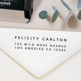 差出人住所 |ミニマシンプルリストモダンスタイリッシュ セルフインキングスタンプ