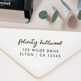 差出人住所 |モダンミニマルScript セルフインキングスタンプ