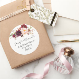 差出人住所 ラウンドシール