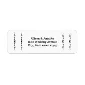 差出人住所 ラベル (正面)