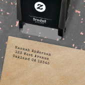 差出人住所 |ヴィンテージタイプライターシンプル セルフインキングスタンプ