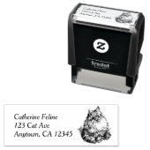 差出人住所(猫) セルフインキングスタンプ (インサイチュ)