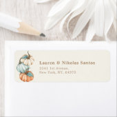 差出人住所 – 秋素朴秋ベビーシャワー | ラベル (インサイチュ)