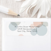 差出人住所 |紙吹雪モダンドット ラベル (インサイチュ)