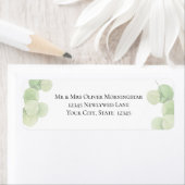 差出人住所 | Springtime モダン Eucalyptus ラベル (インサイチュ)