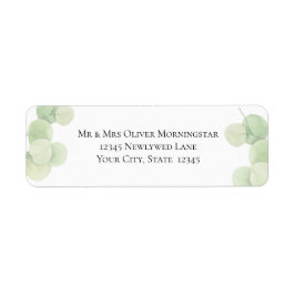 差出人住所 | Springtime モダン Eucalyptus ラベル