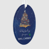 差出人名入れクリスマスツリー メールキャリア用 オーナメント (正面)