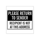 差出人宛先戻し郵便 ラバースタンプ (インプリント)