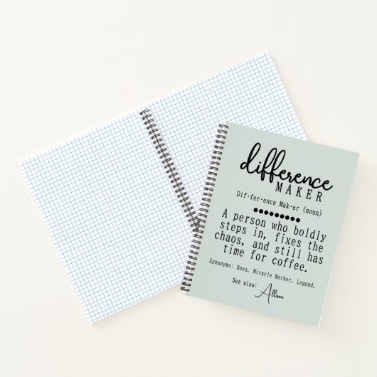 差分パーソナライズされたメーカー定義仕訳帳 ノートブック (内部)