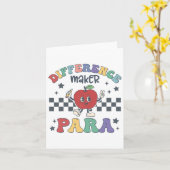 差分メーカーパラ先生Paraprofessional Par カード (黄色い花)