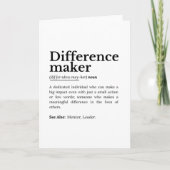 差分メーカー – 感動的引用文 カード (正面)