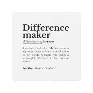 差分メーカー – 感動的引用文 メタルプリント