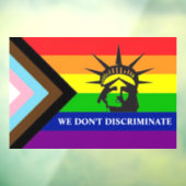 差別しません"、LGBT ゲイフレンドリーのビジネス ウィンドウサイン (シート3)