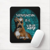 差別は病気、ピットブルのアンチBSLです マウスパッド (マウス)