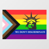 差別をしない、LGBTゲイ業フレンドリー」 ウィンドウサイン (シート)