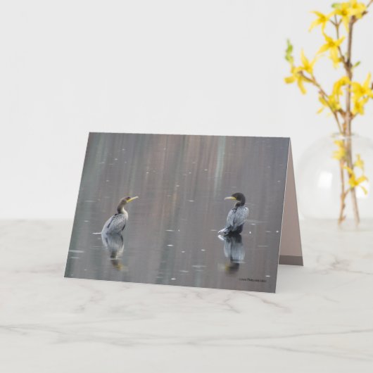 差向い カード (黄色い花)