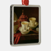 差向いYixingのティーポットおよび中国人の磁器 メタルオーナメント (右)