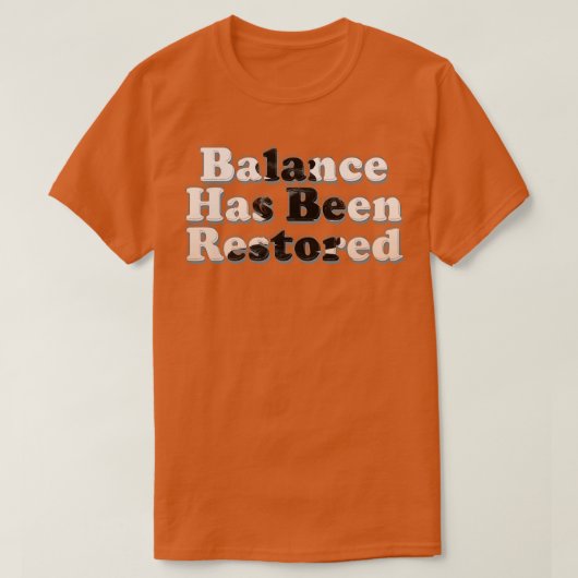 差引残高を取り戻した Tシャツ (デザイン正面)