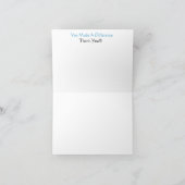 差手形カードを作成した サンキューカード (内部)