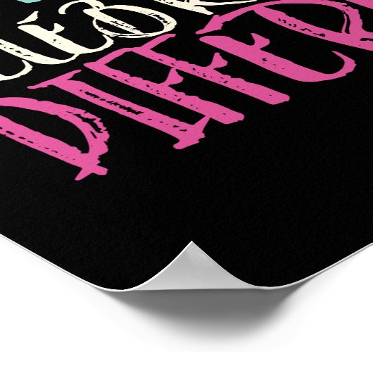 差異の祝受け入れ感動的引用文 ポスター (角)