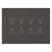 差込みGが付いている正方形そしてコンパス テーブルクロス (正面(横))