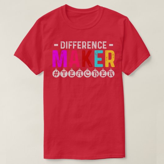 差額メーカ先生感謝ギフト Tシャツ (デザイン正面)