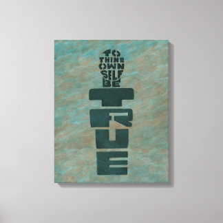 己を真実とする キャンバスプリント