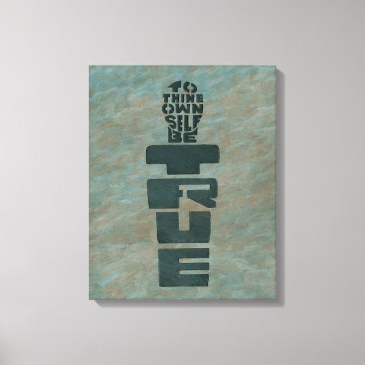 己を真実とする キャンバスプリント (正面)