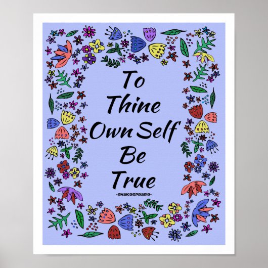 己を真実とする ポスター (正面)