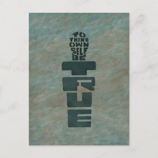 己を真実とする ポストカード (正面)