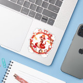 巳年の中国旧正月ヘビデザイン2 シール (ノートパソコンとiPhone)