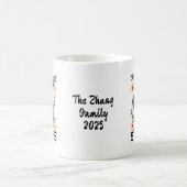 巳年の干支 中国の新年 コーヒーマグカップ (中央)