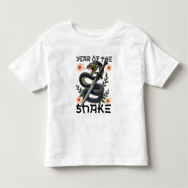 巳年の干支 中国の新年 トドラーTシャツ