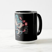 巳年の東洋占星術デザイン マグカップ (正面右)