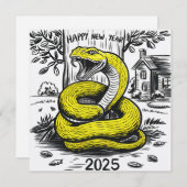 巳年賀状2025 シーズンカード (正面/裏面)