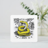 巳年賀状2025 シーズンカード (スタンド正面)