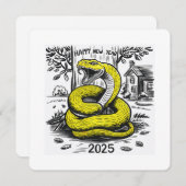 巳年賀状2025 シーズンカード (正面/裏面)