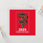 巳年2025 カード (正面/裏面インサイチュ)